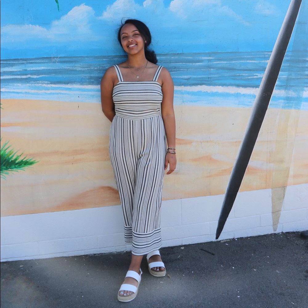 Striped Jumpsuit